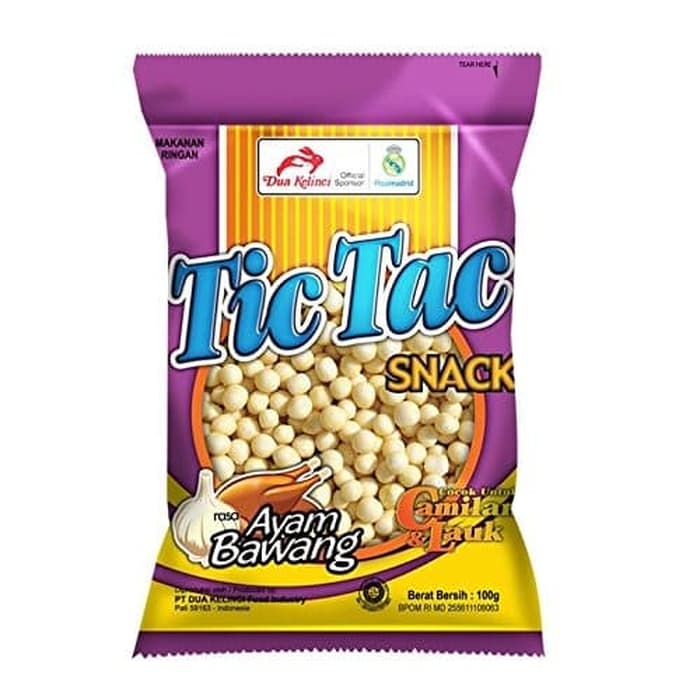 Tic Tac Snack Ayam Bawang 100 G Pcs