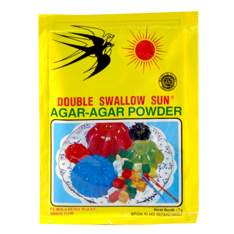 Double Swallow Sun Agar Sachet 7 Gr