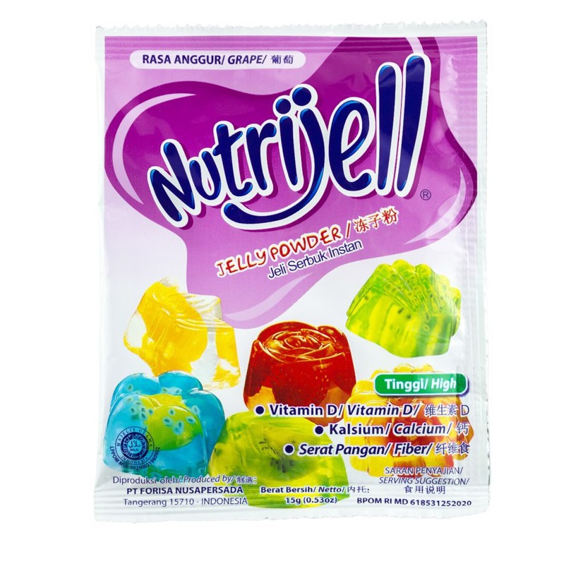 Nutrijell Rasa Anggur Sachet 15 Gr