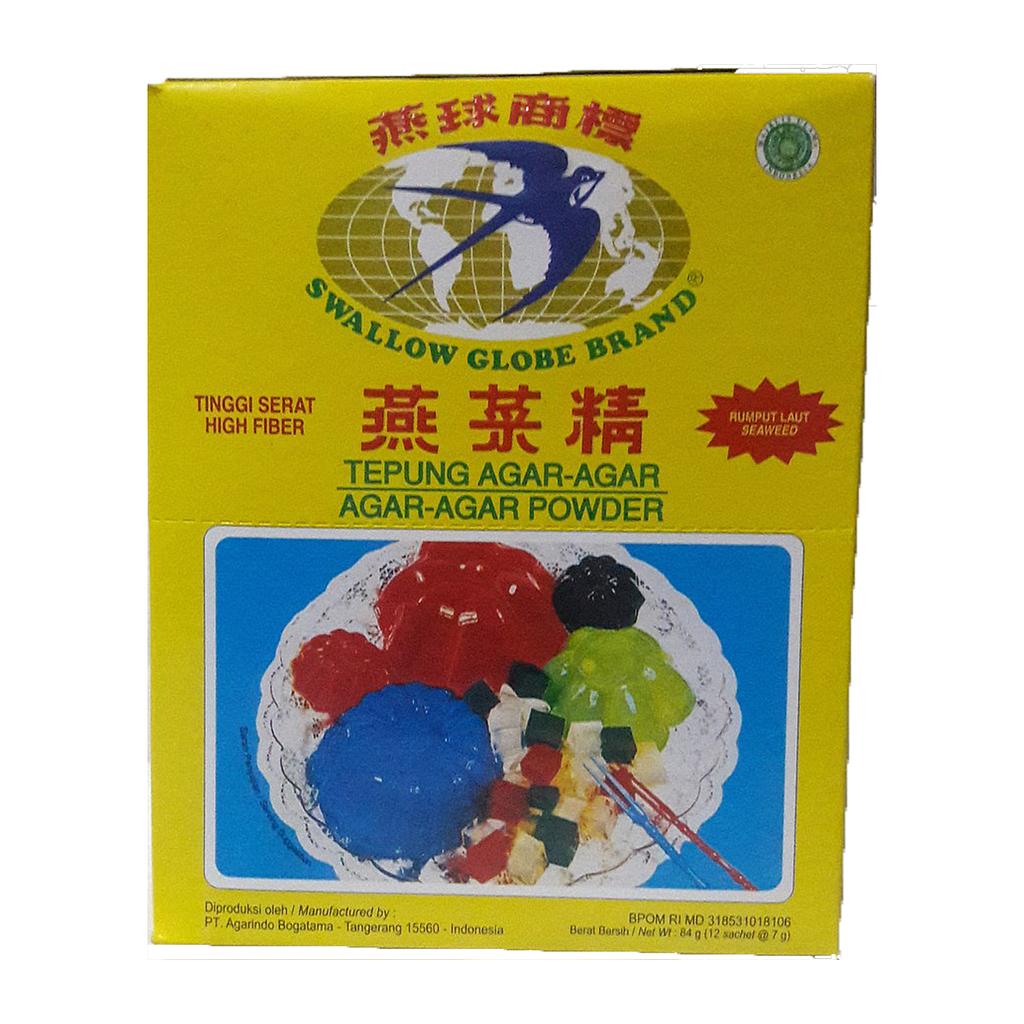 Swallow Agar-Agar Sachet 7 Gr Box Isi 12 Pcs