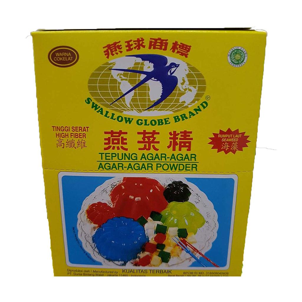 Swallow Agar-Agar Cokelat Sachet 7 Gr Box Isi 12 Pcs