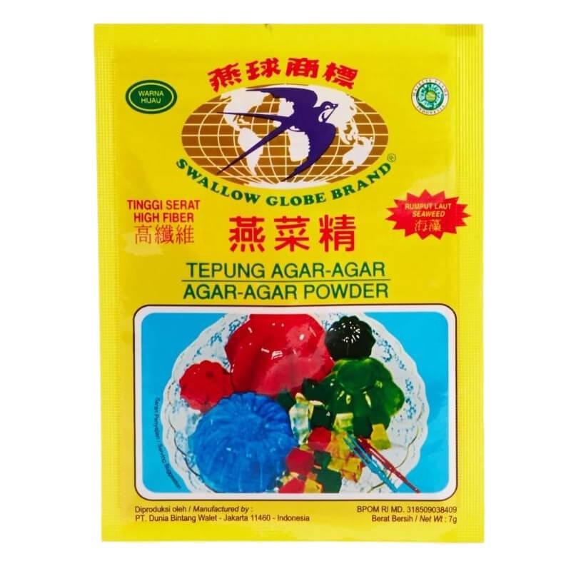 Swallow Agar-Agar Hijau Sachet 7 Gr Box Isi 12 Pcs