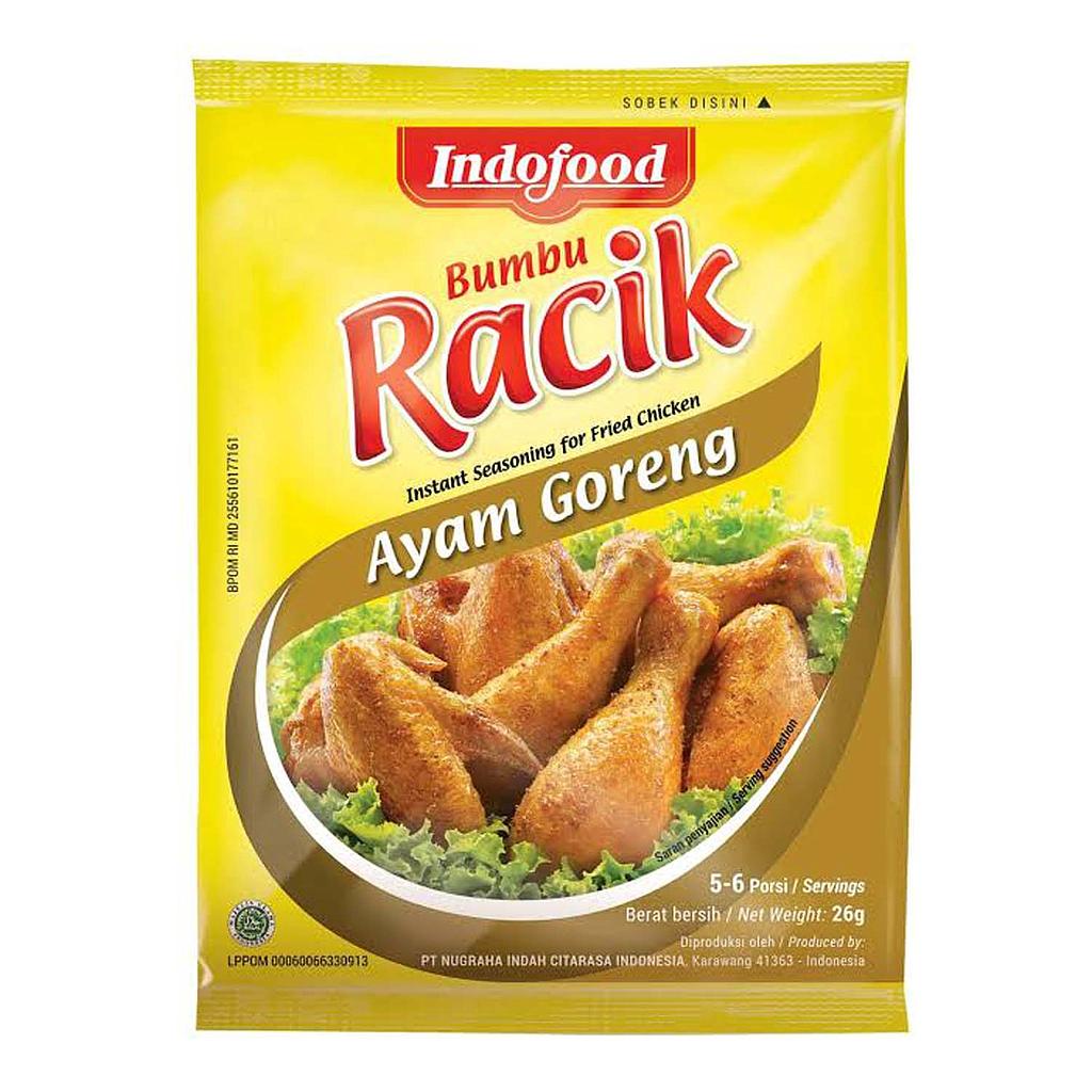 Indofood Bumbu Racik Ayam Goreng Sachet 26 Gr Renceng 10 Pcs
