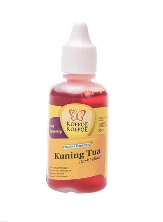 Koepoe Pewarna Makanan Kuning Tua Botol 30 Ml 