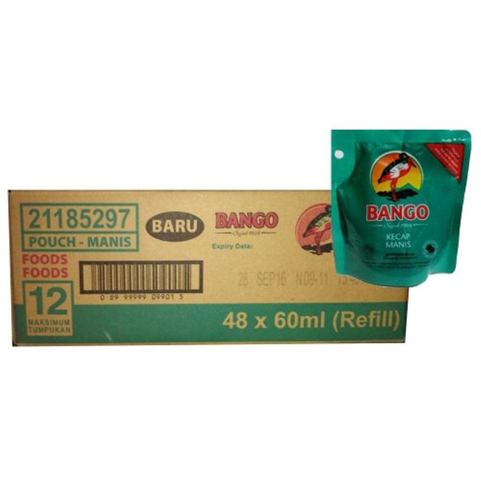 Bango Kecap Manis Sachet 60 Ml Karton Isi 48 Pcs