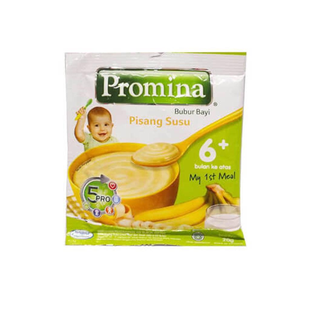 Promina Bubur Bayi Pisang Susu Sachet 20 Gr Renceng 10 Pcs