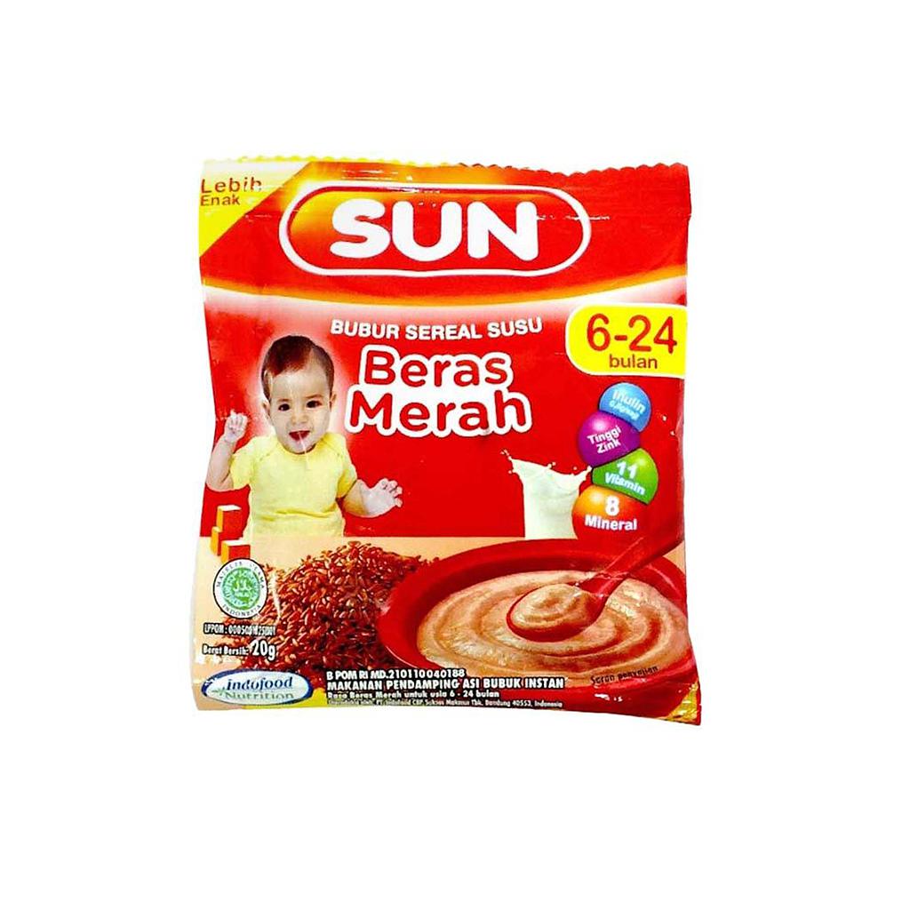 Sun Beras Merah Sachet 20 Gr Renceng 8 Pcs