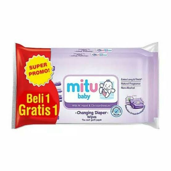 Mitu Changing Diaper Wipes Beli 1 Dapat 1