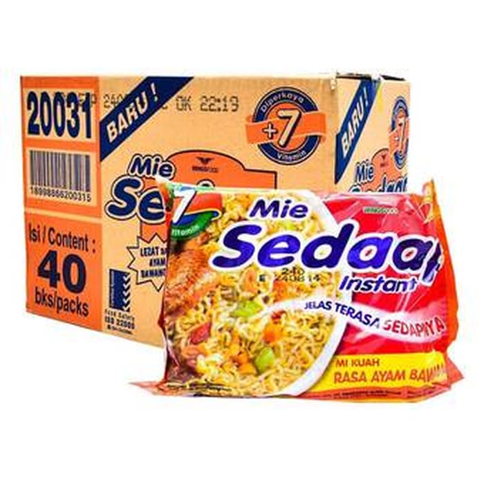 Mie Sedaap Ayam Bawang 70 Gr Karton Isi 40 Pcs