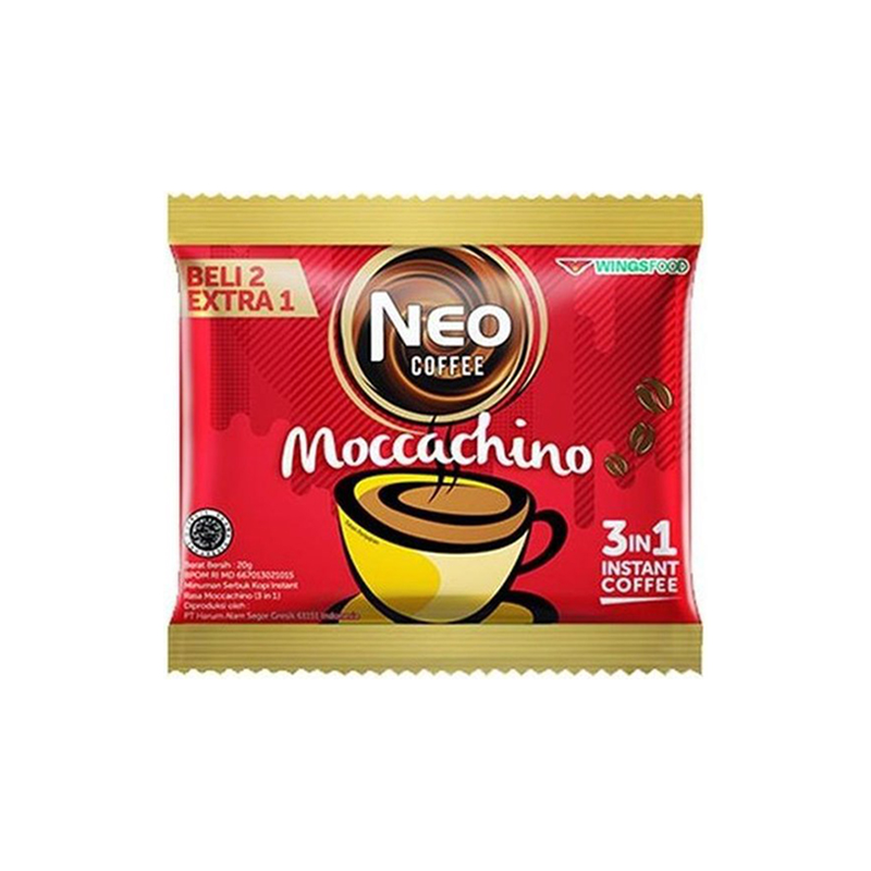 Neo Coffee 3 In 1 Moccachino Sachet 20 Gr Isi 6 Pcs
