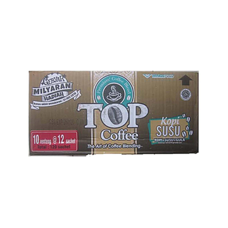 Top Coffee Kopi Susu Sachet 31 Gr Karton Isi 120 Pcs