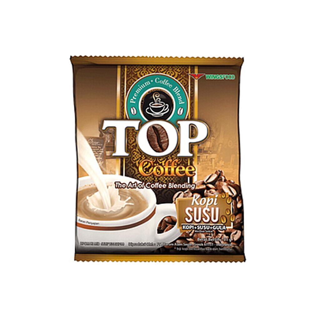 Top Kopi Susu Sachet 31 Gr Renceng 10 Pcs
