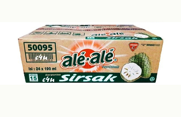 Ale Ale Sirsak Cup 190 Ml Karton Isi 24 Pcs