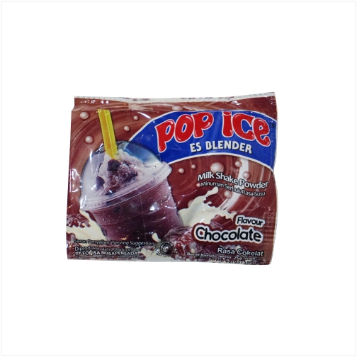 Pop Ice Chocolate Sachet 25 Gr Renceng 10 Pcs