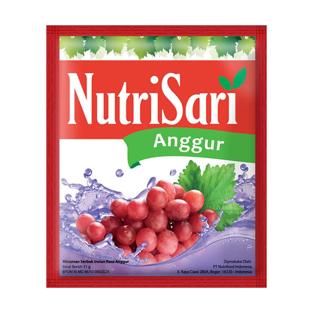 Nutrisari Anggur Sachet 11 Gr Renceng 10 Pcs