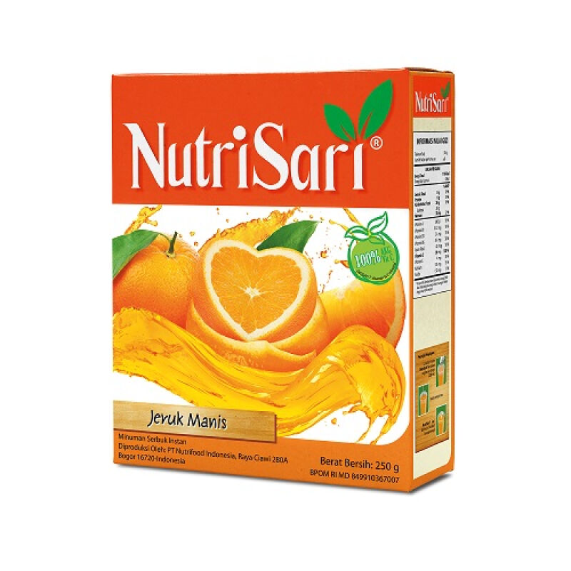 Nutrisari Rasa Jeruk Manis 250 Gr