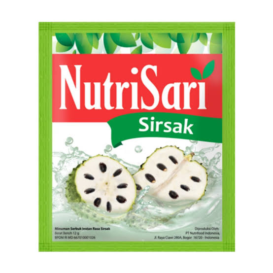 Nutrisari Sirsak Sachet 12 Gr Renceng 10 Pcs