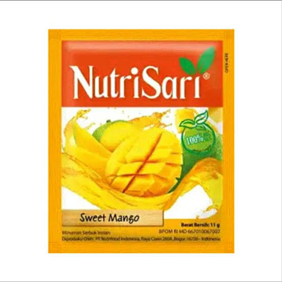 Nutrisari Sweet Mango Sachet 11 Gr Renceng 10 Pcs