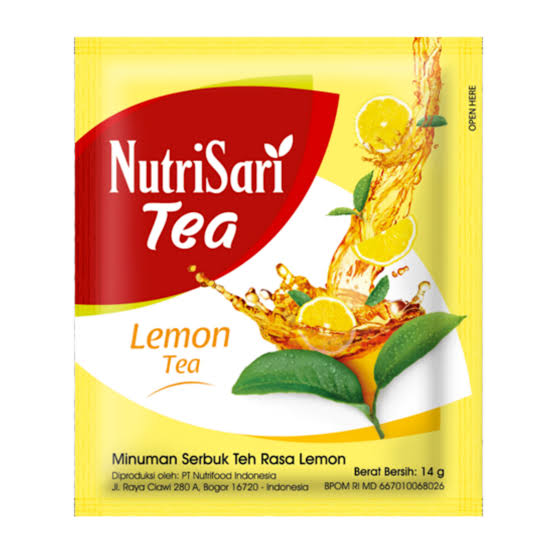 Nutrisari Tea Lemon Tea  Sachet 14 Gr Renceng 10 Pcs
