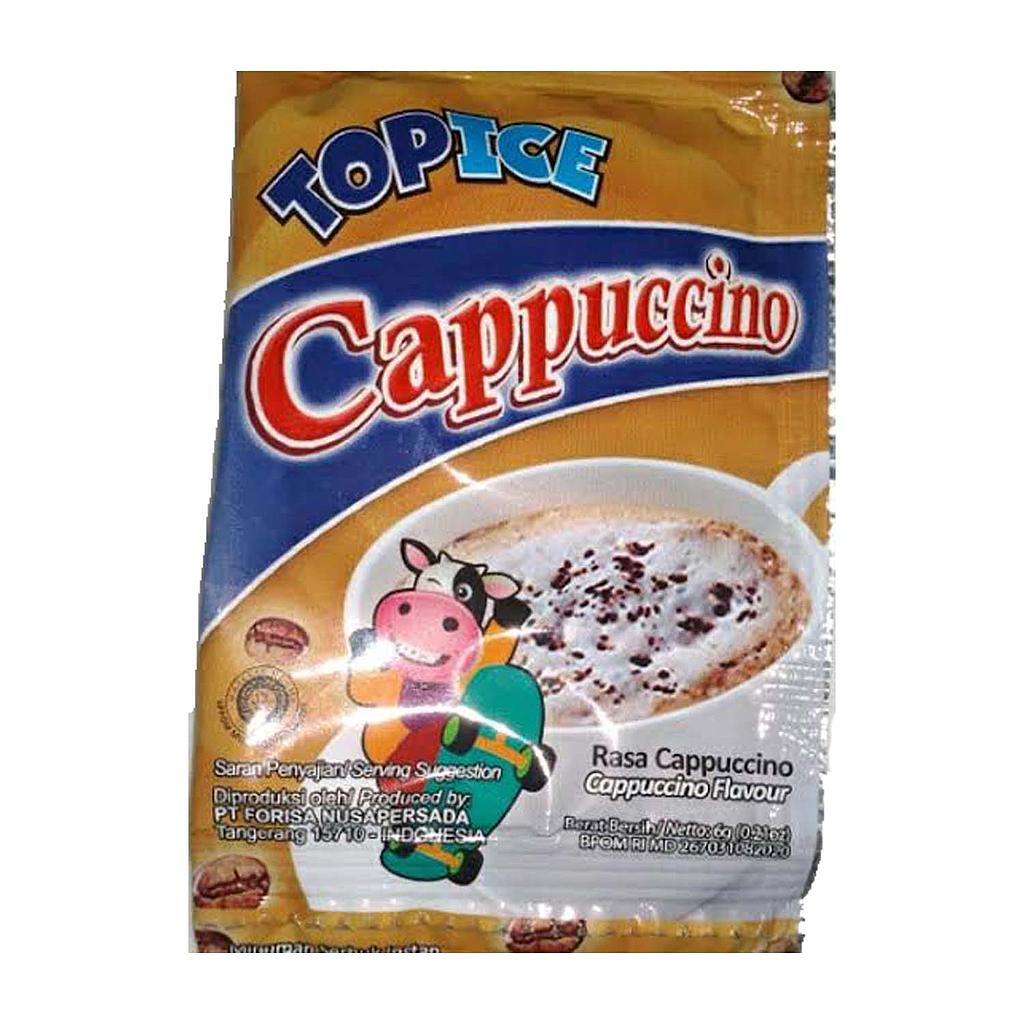 Top ice Cappuccino Sachet 7,3 Gr Renceng 10 Pcs