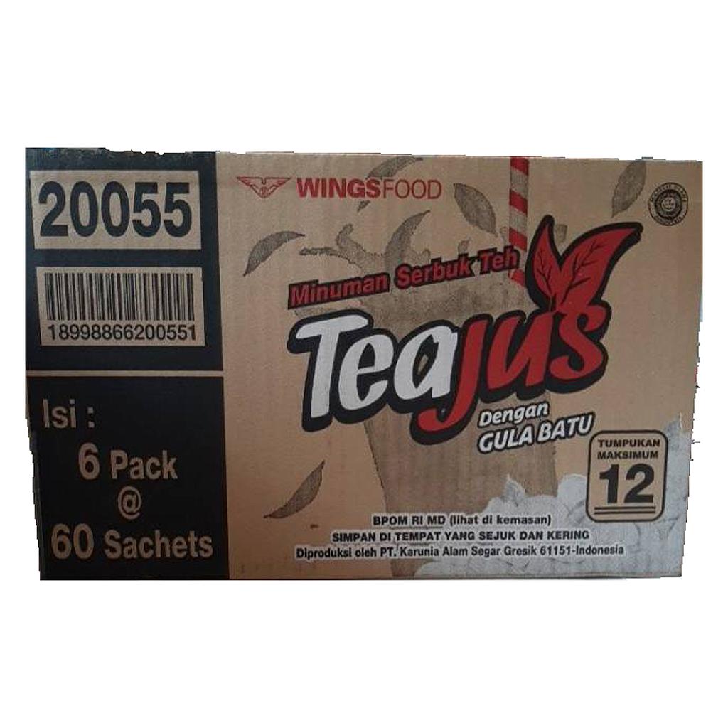 Teajus Gula Batu Sachet 6 Gr Karton Isi 60 Pcs
