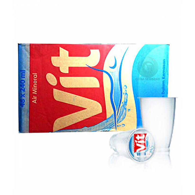 Vit Air Mineral Cup 240 Ml Karton Isi 48 Pcs