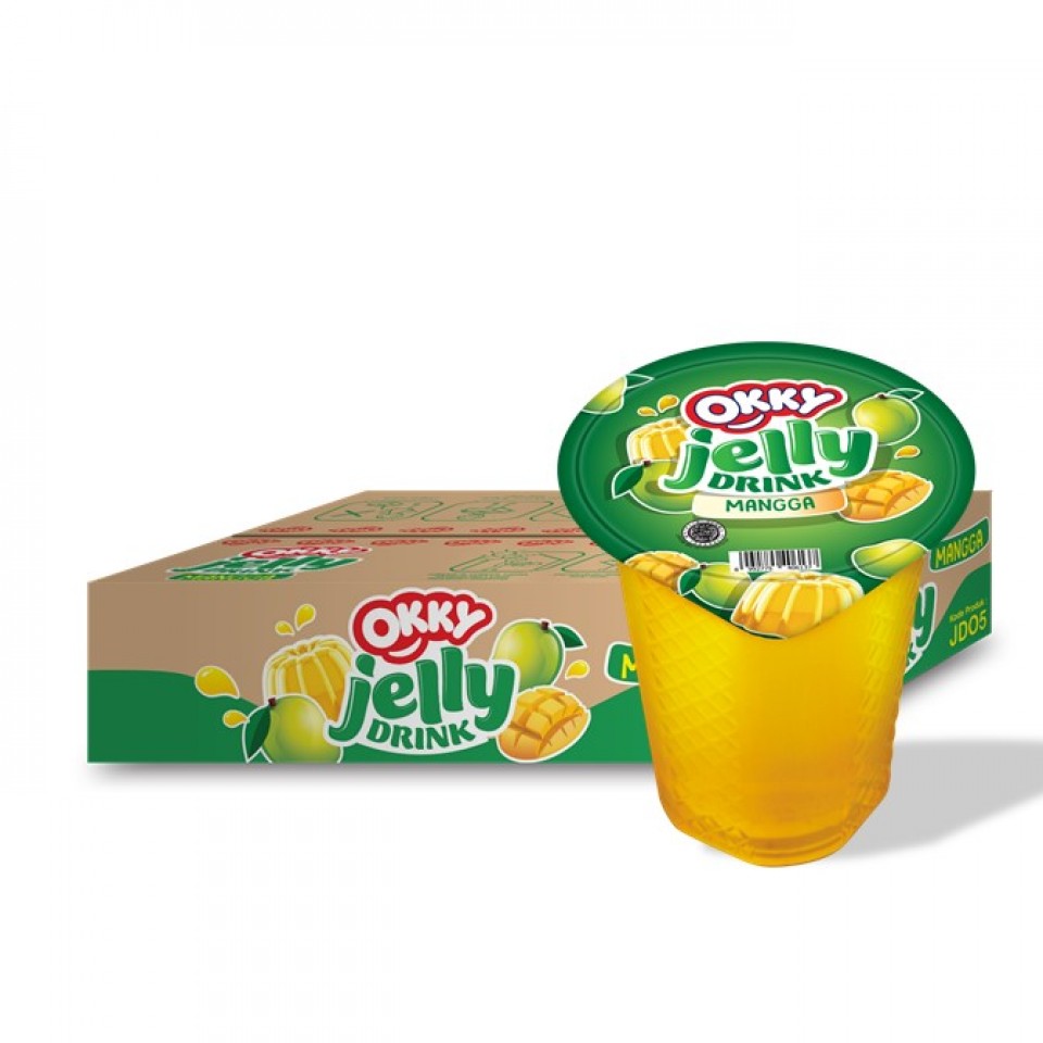 Okky Jelly Drink Mangga Cup 150 Ml Karton Isi 24 Pcs