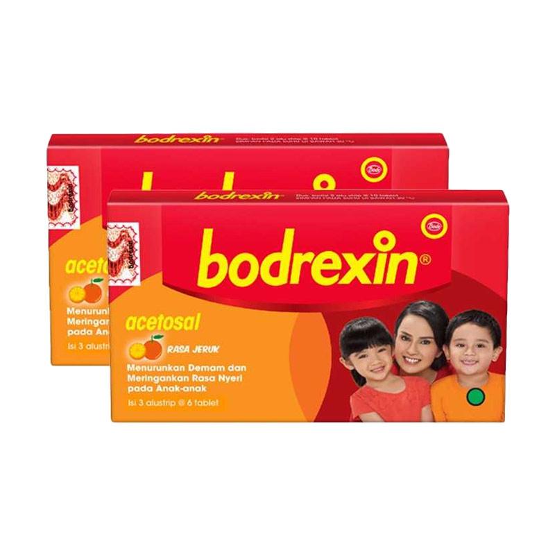 Bodrexin Acetosal Rasa Jeruk 6 Tablet Isi 3 Strip