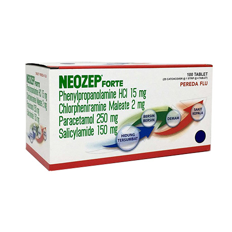 Neozep Forte 4 Tablets Box Isi 25
