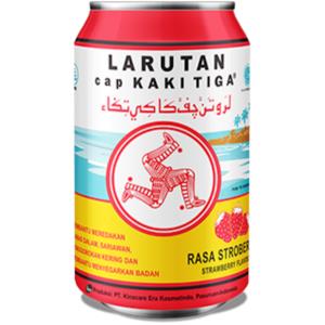 Larutan Cap Kaki 3 Kaleng Stroberi  kaleng 320 ml