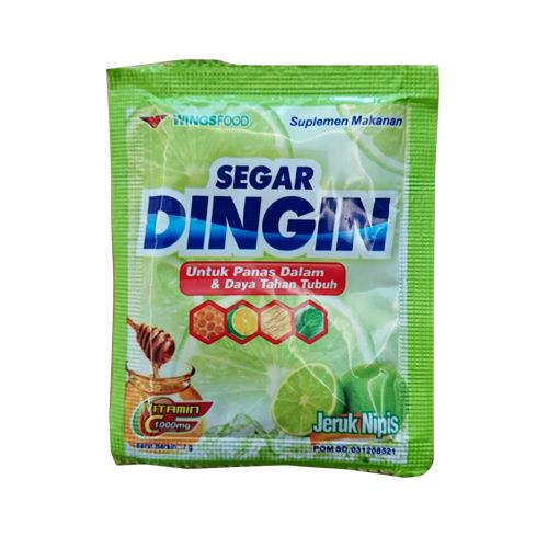 Segar Dingin Jeruk Nipis 7 G Sachet Renceng 12 Pcs
