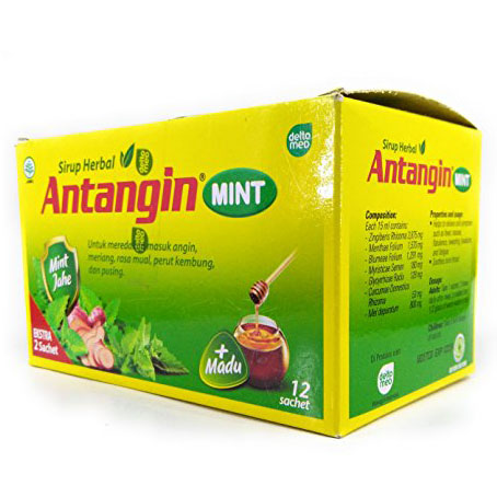 Antangin Mint 15 Ml Sachet Box Isi 12 Pcs