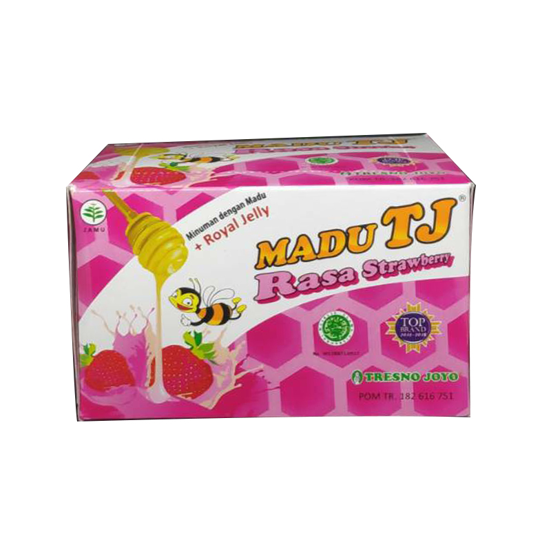 Madu Tj Strawberry 20 Gr Sachet Box Isi 12