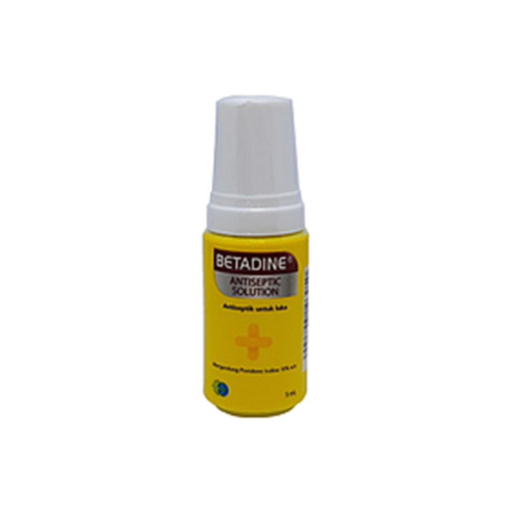 Betadine Antiseptic Solution 5 Ml Botol Plastik 1 Pcs