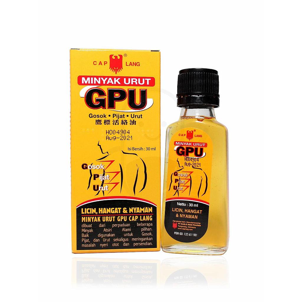 Minyak Urut GPU Cap Lang 30 Ml