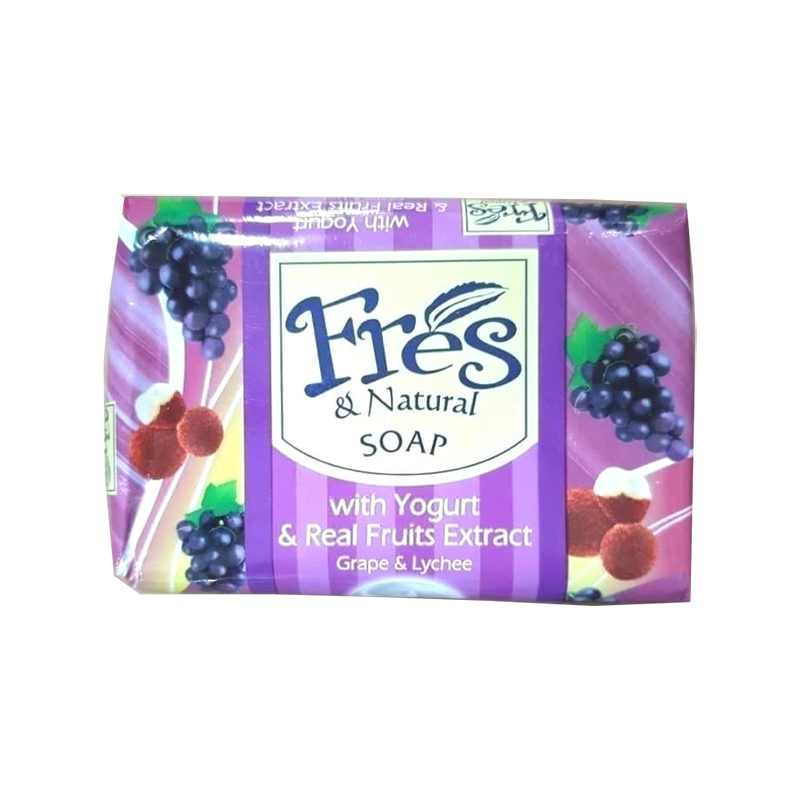 Fres &amp; Natural Grape Lychee Soap Bar 70 Gr