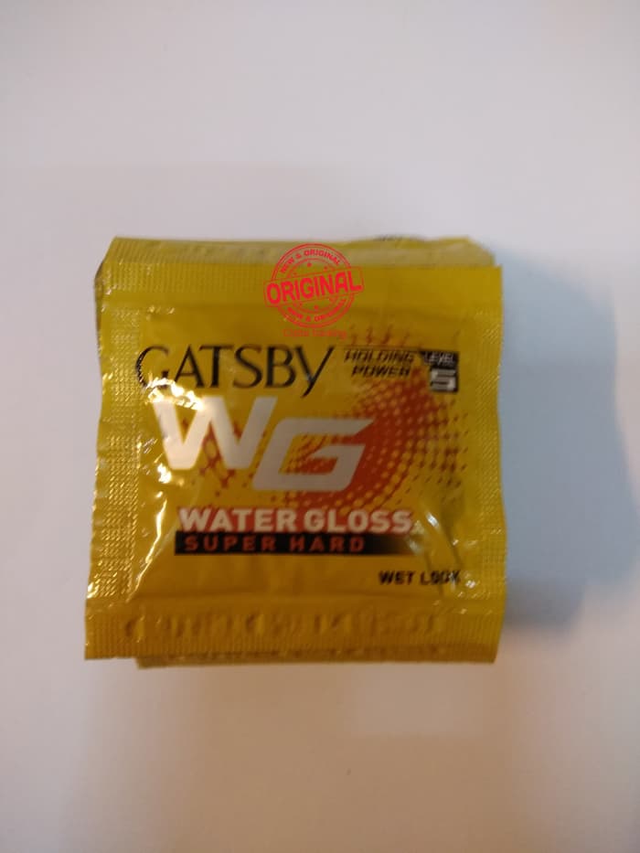 Gatsby Water Gloss Super Hard Sachet 6 Gr Renceng 20 Pcs