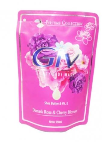 Giv Body Wash Damask Rose &amp; Cherry Blossom 250 Ml