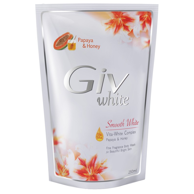 Giv Body Wash Papaya Pouch 250 Ml
