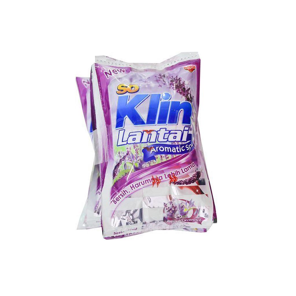 Soklin Lantai Floral Lavender 25 Ml Sachet Renceng 12 Pcs