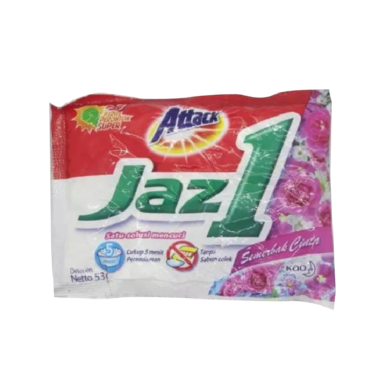 Attack Jaz1 Semerbak Cinta Sachet 53 G Renceng 6 Pcs