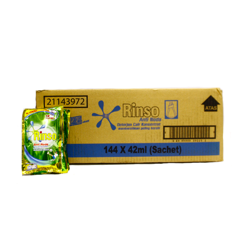Rinso Anti Noda 42 Ml Karton Isi 144 Sachet