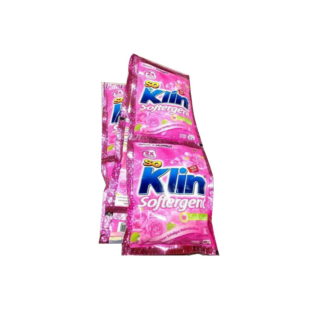 Soklin Softergent Cheerful Red 52 G Sachet Renceng 6 Pcs
