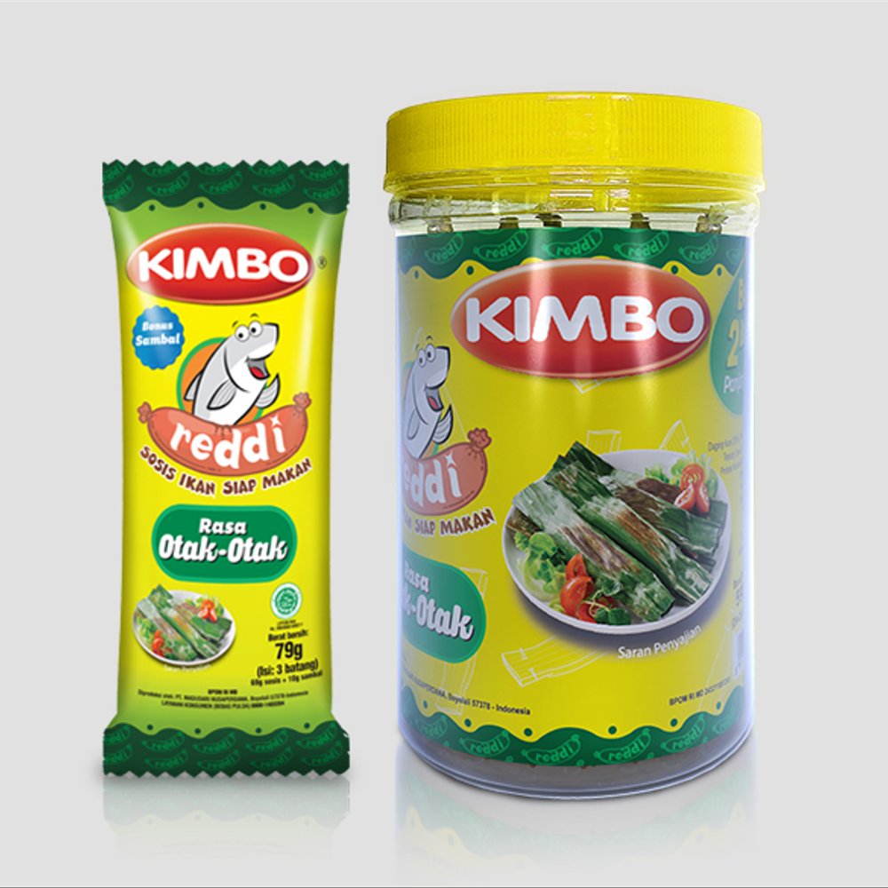 Kimbo Reddi Sosis Otak-Otak 23 G Toples Plastik Isi 24