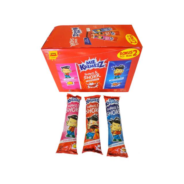 Mie Kremezz Shorr 12 G Plastik Box Isi 12
