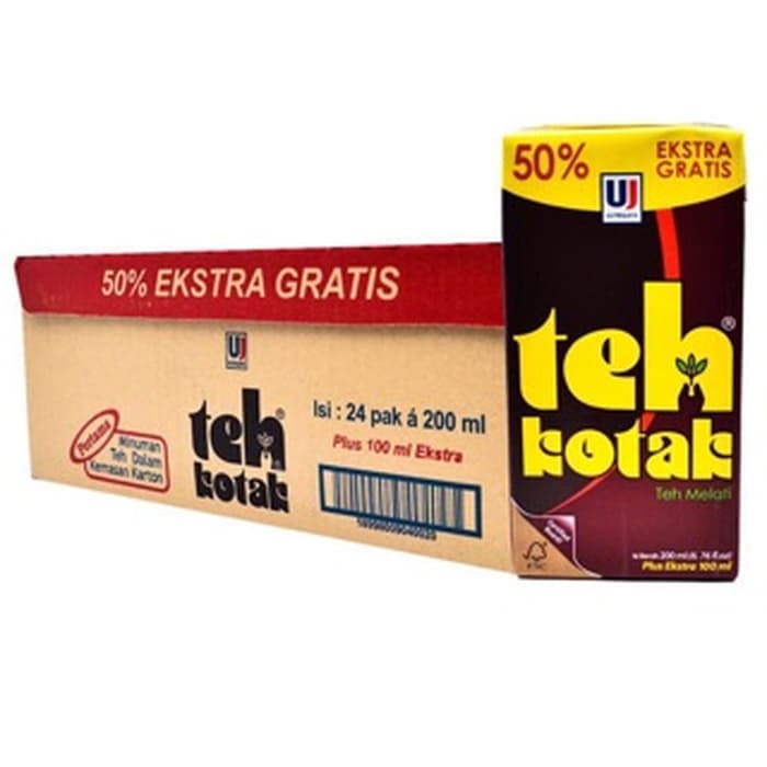 Teh Kotak Tetra Pack 200 Ml Karton Isi 24 Pcs