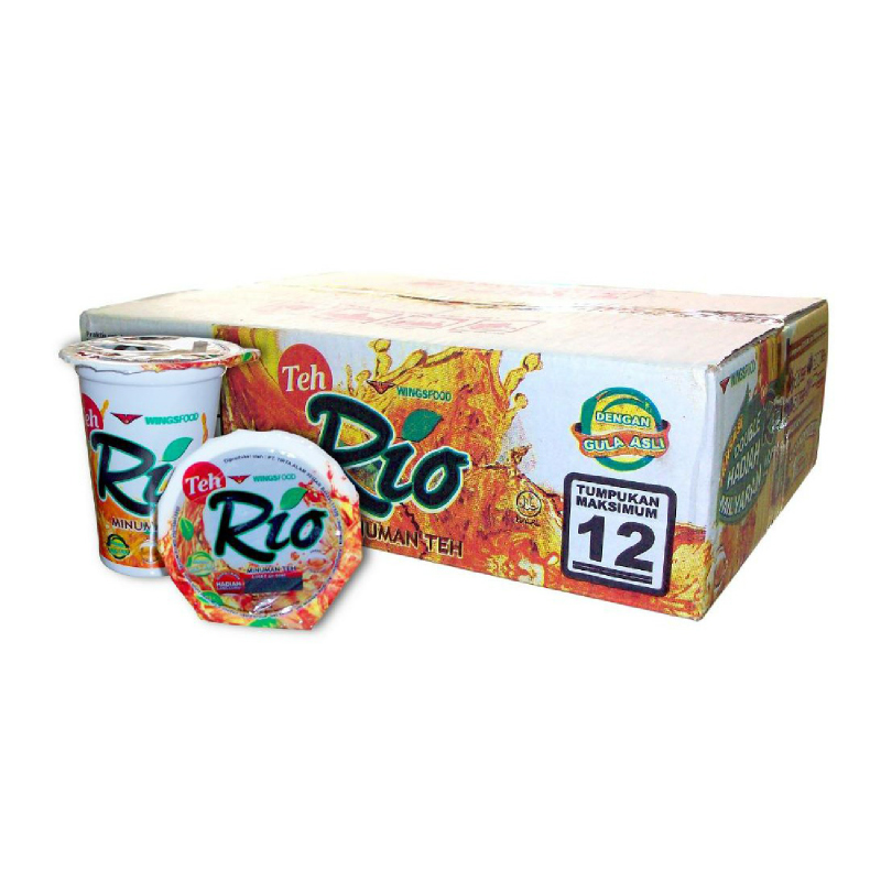 Teh Rio Madu Cup 190 Ml Karton Isi 24 Pcs