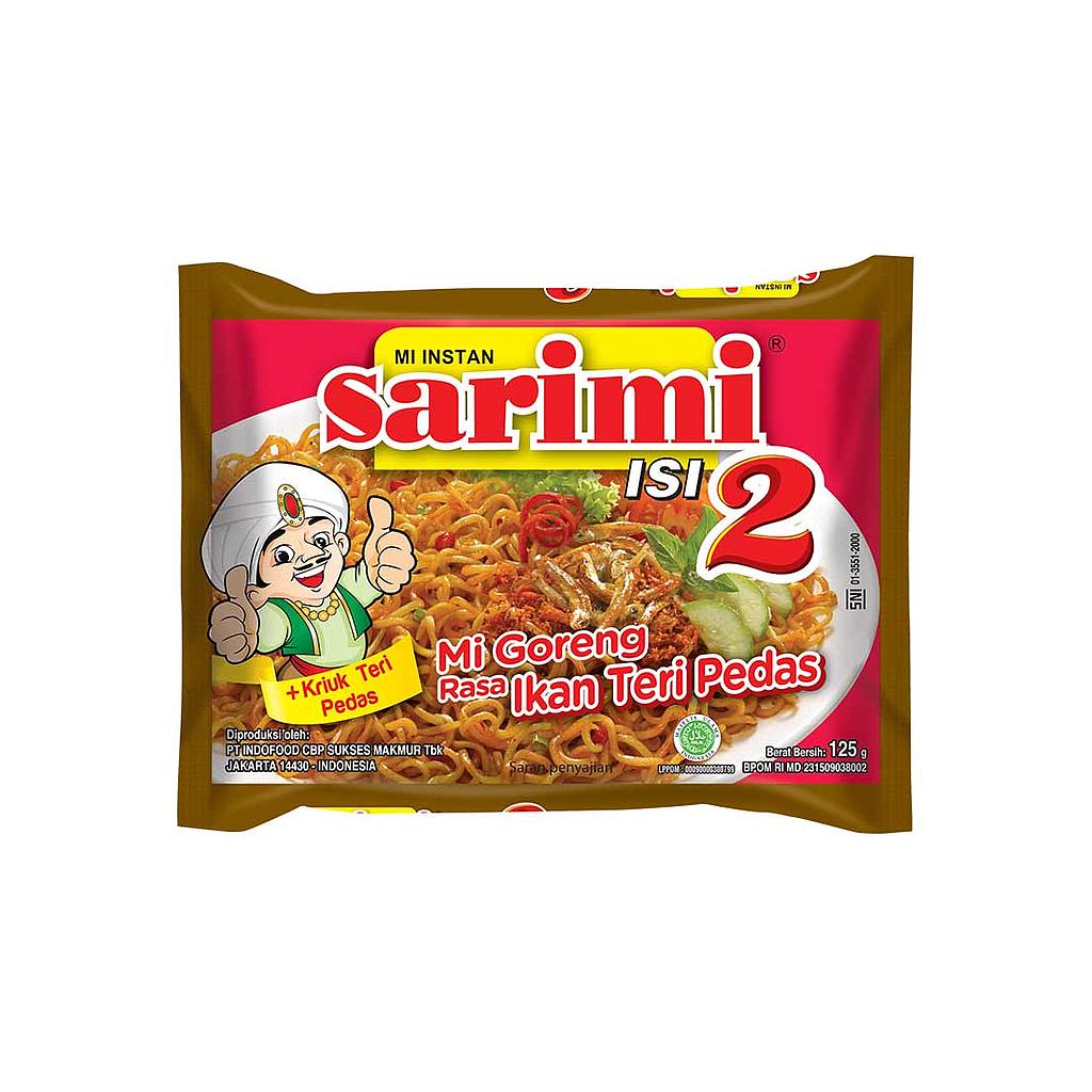 Sarimi Isi 2 Mi Goreng Ikan Teri Pedas 115 G Karton Isi 24 Pcs