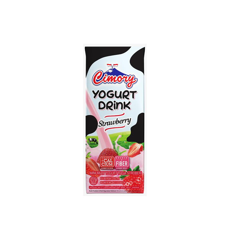 Cimory Strawberry Tetra Pack 200 Ml