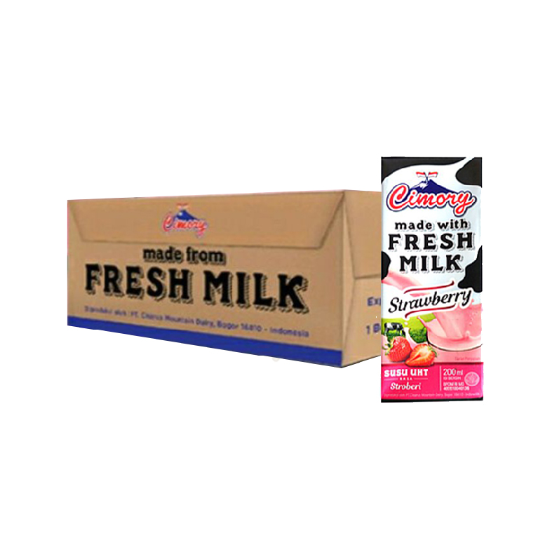 CIMORY STRAWBERRY 200ML KARTON ISI 24 
